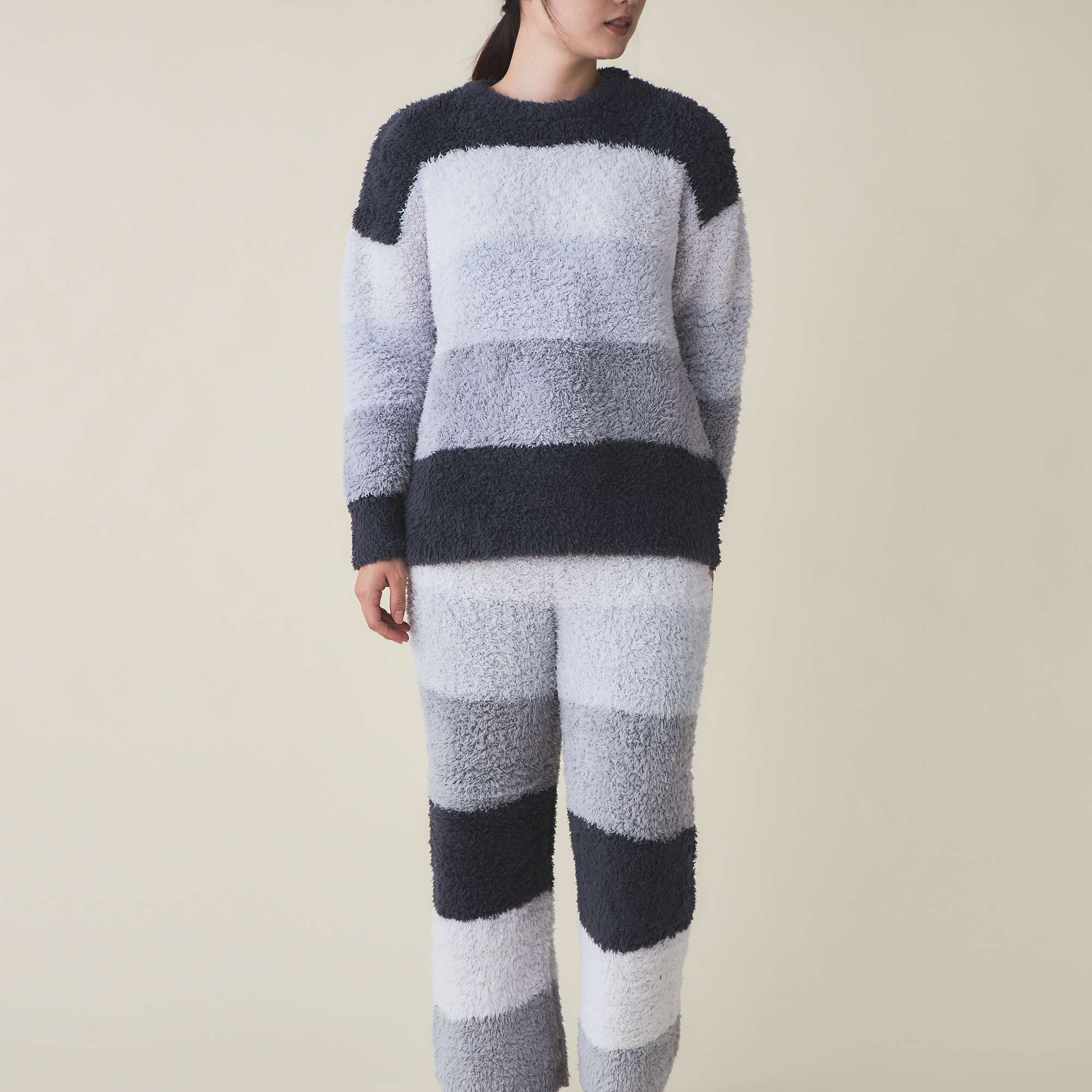 【WOMEN】リサイクルジェラート4BD プルオーバー&ロングパンツセット