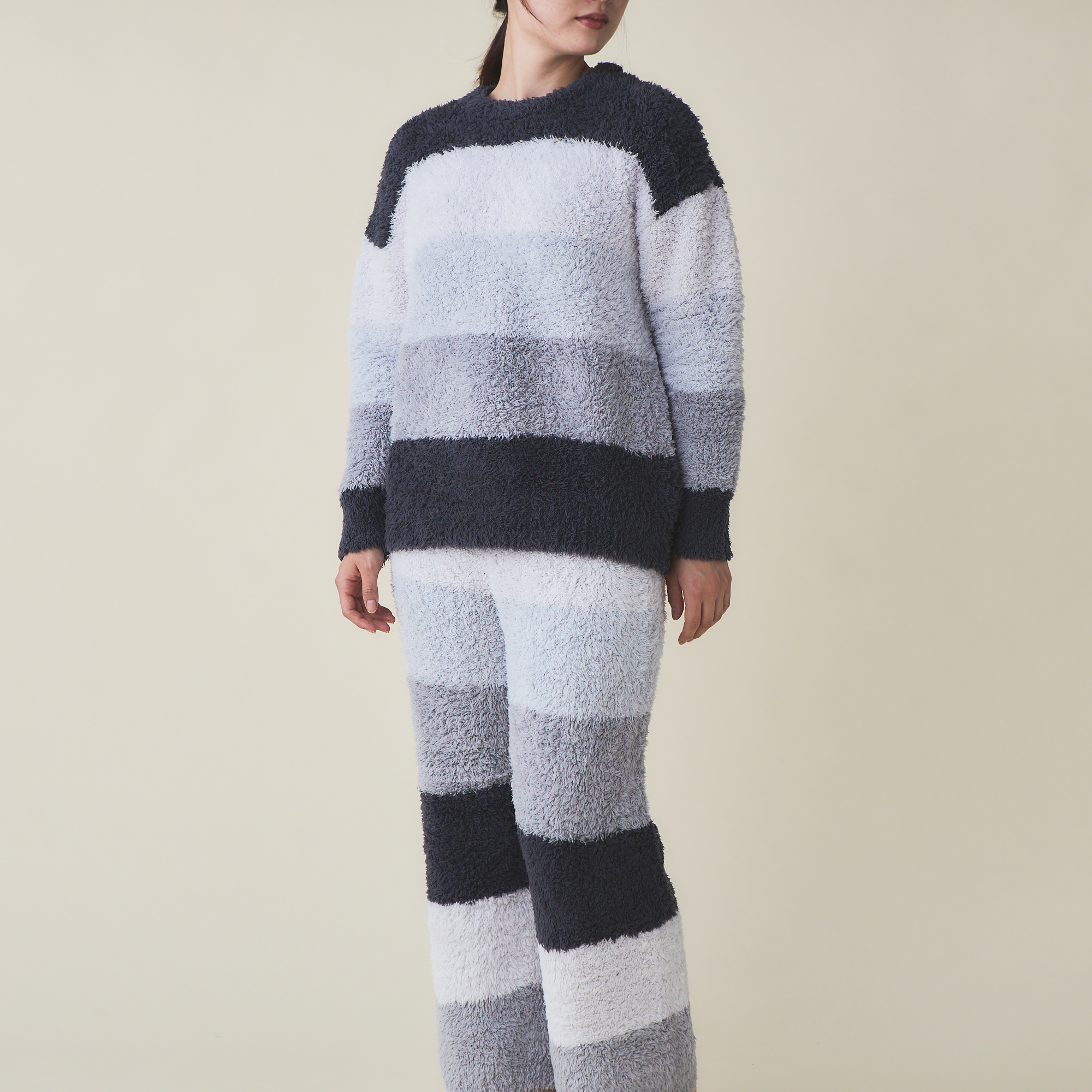 【WOMEN】リサイクルジェラート4BD プルオーバー&ロングパンツセット