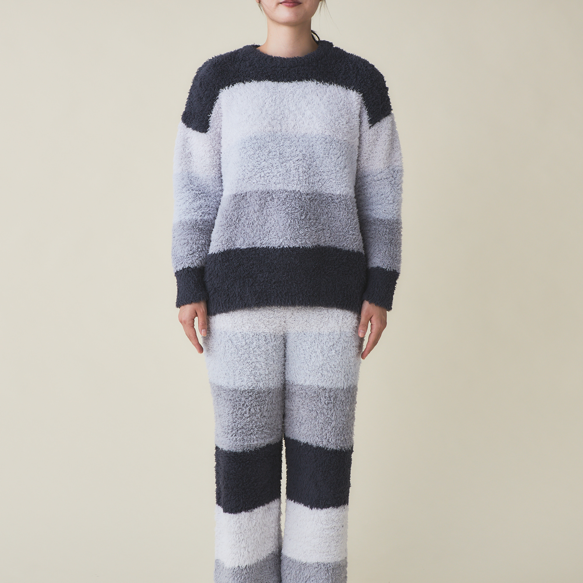 【WOMEN】リサイクルジェラート4BD プルオーバー&ロングパンツセット