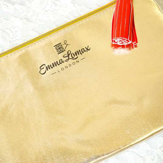Gold beautiful Lade Make Up Bag