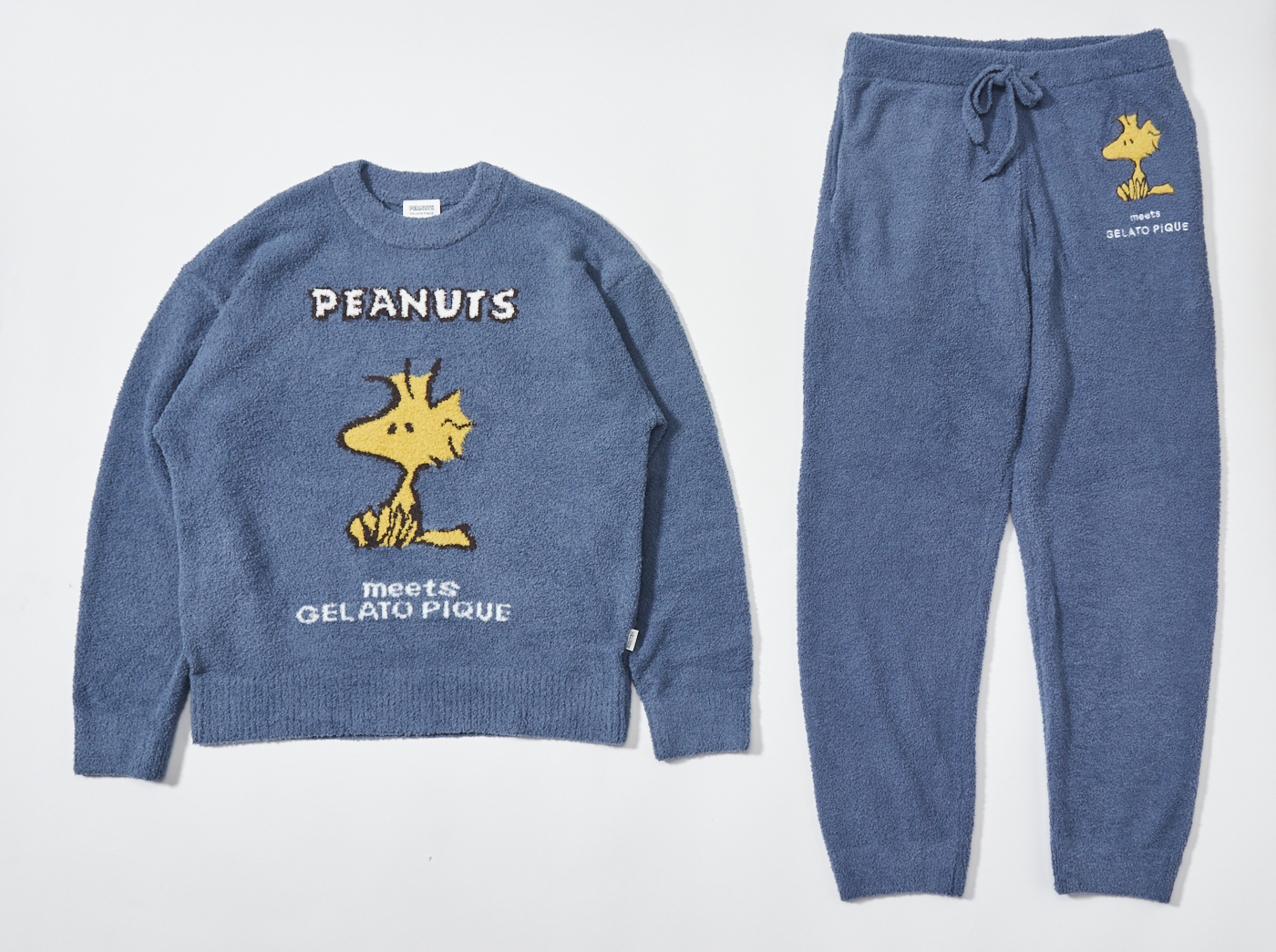 PEANUTS】【HOMME】ジャガードプルオーバー ロングパンツ セット-