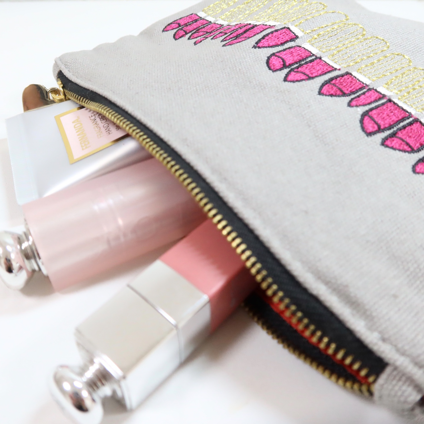 classic lipstick pouch Noir