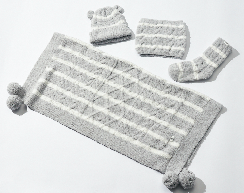 【KIDS】BDアランkidsソックス＆ウエストウォーマー＆ブランケット＆キャップセット　ブルー