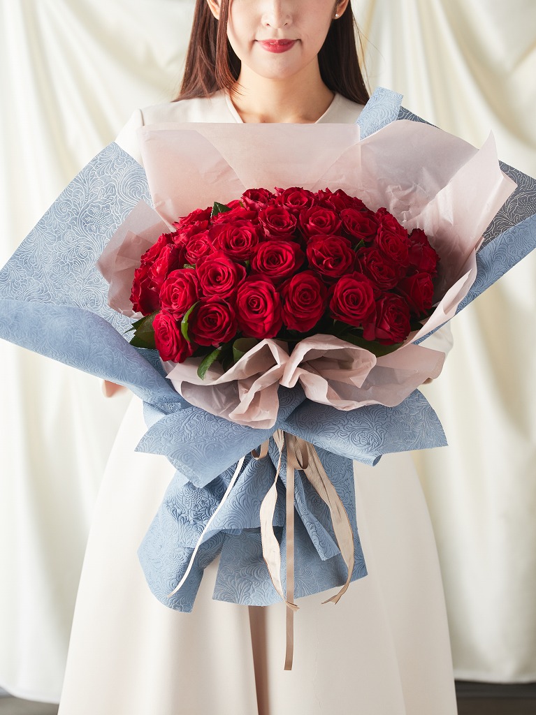 【タンプ限定】本数オーダーローズブーケ（18〜60本）