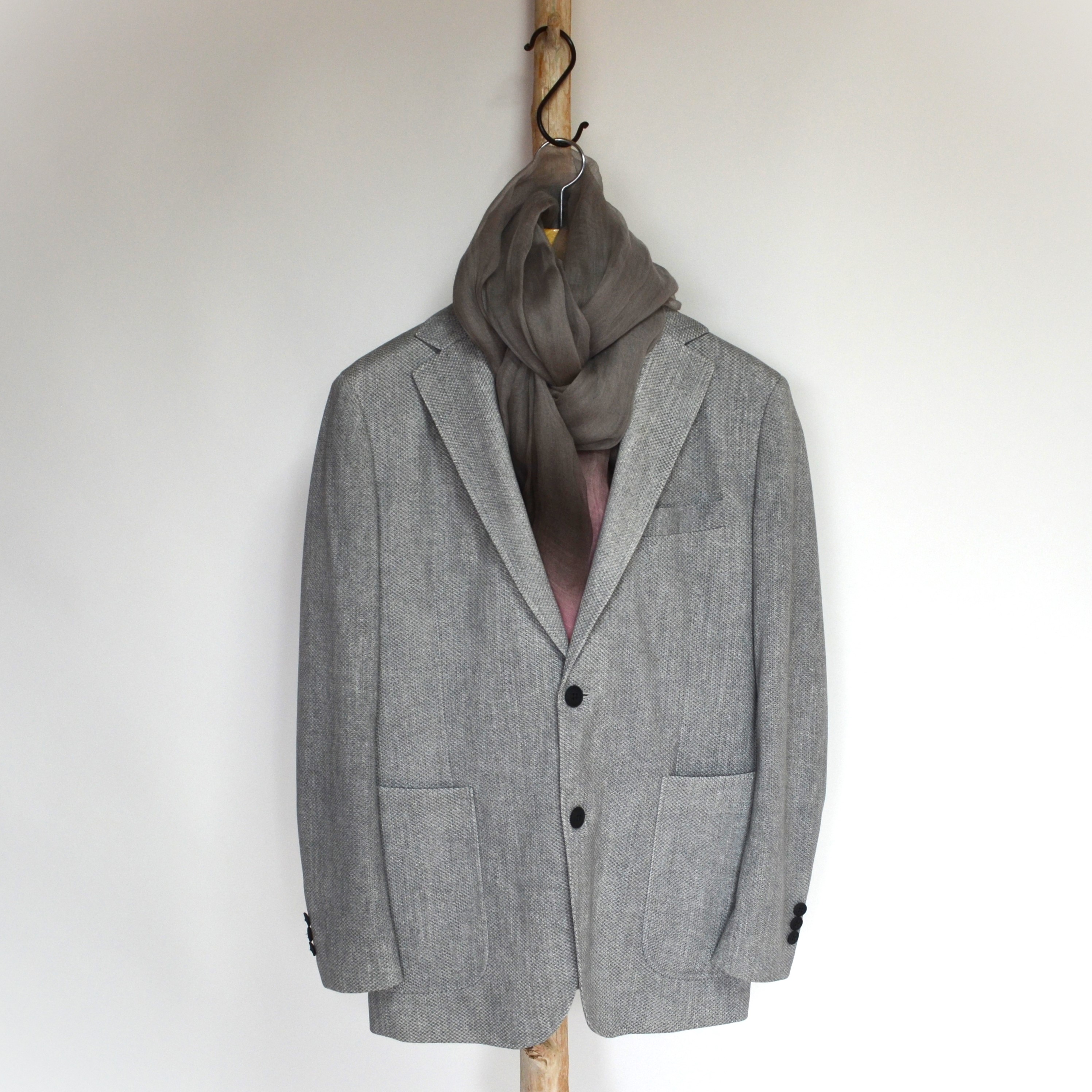 【harukii】日本製 麻100％ぼかし染ラミー薄羽ストール2019 Ｌ