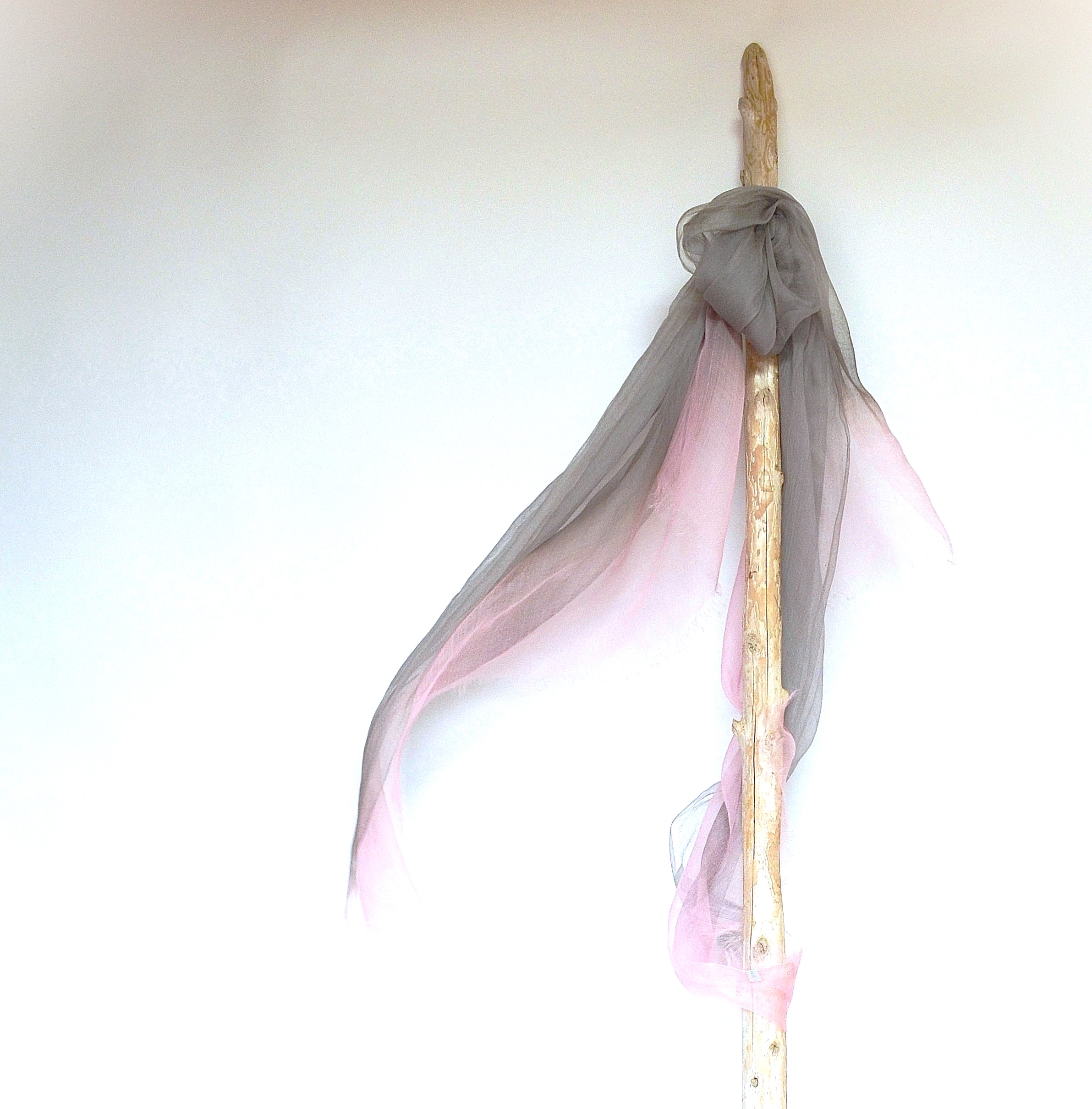 【harukii】日本製 麻100％ぼかし染ラミー薄羽ストール2019 Ｌ