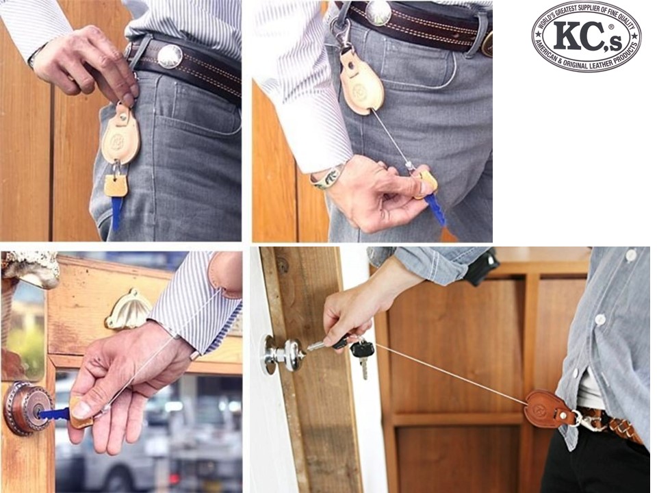 キーリング　リール2  カウハイド