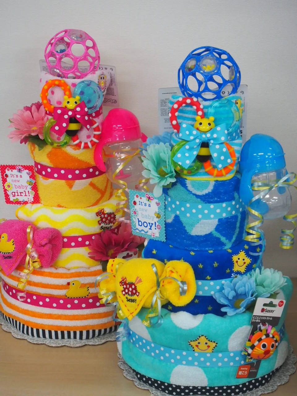 出産祝いギフトDXサッシーSASSYおむつケーキ