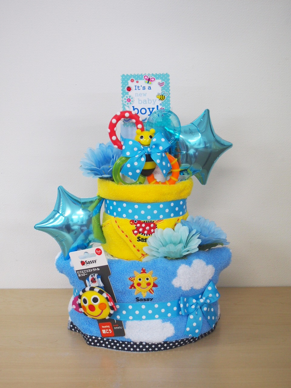 出産祝いギフトサッシーポップキャンディsassyおむつケーキ