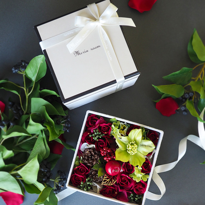 冬のフラワーボックス