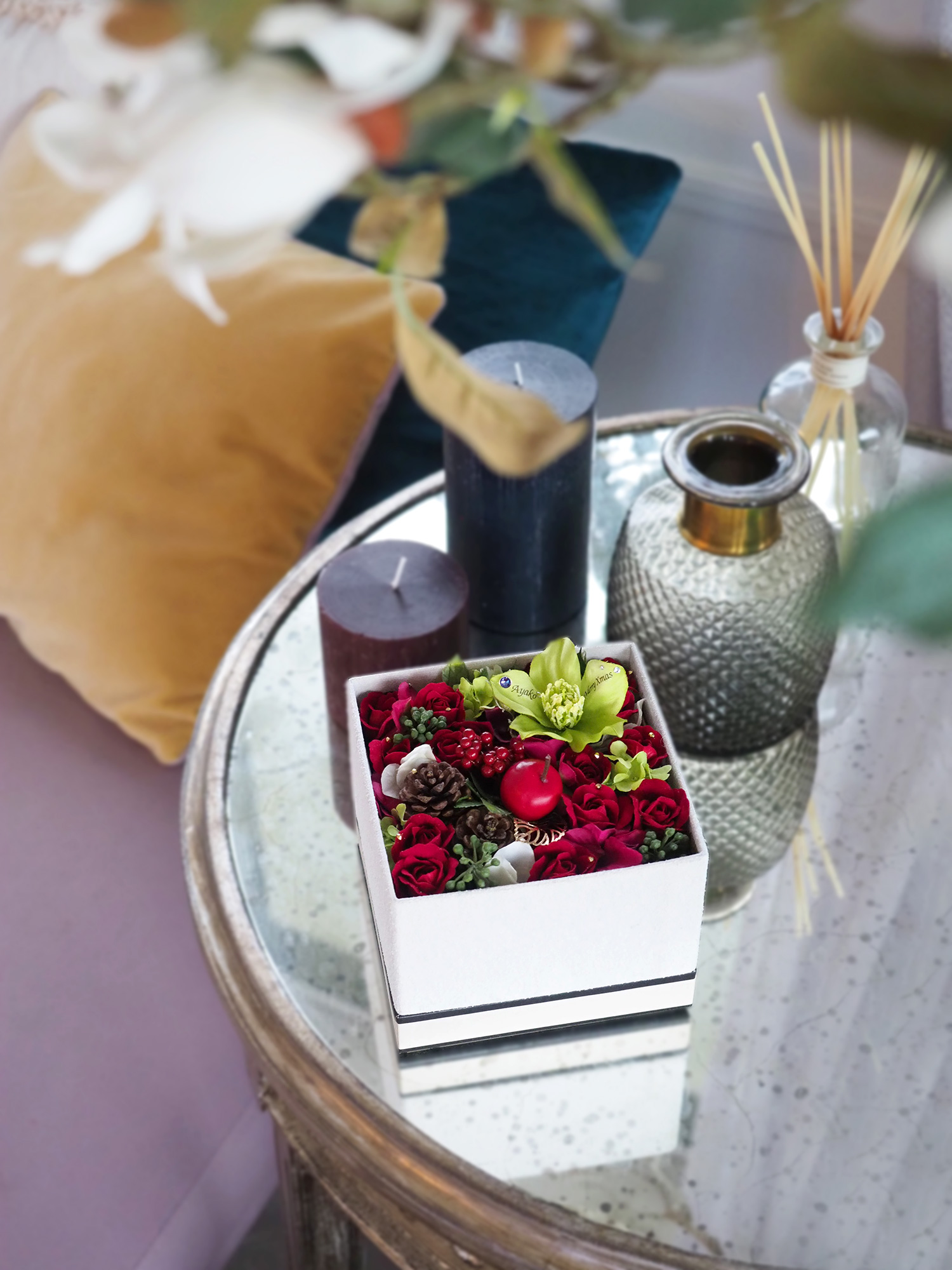 冬のフラワーボックス