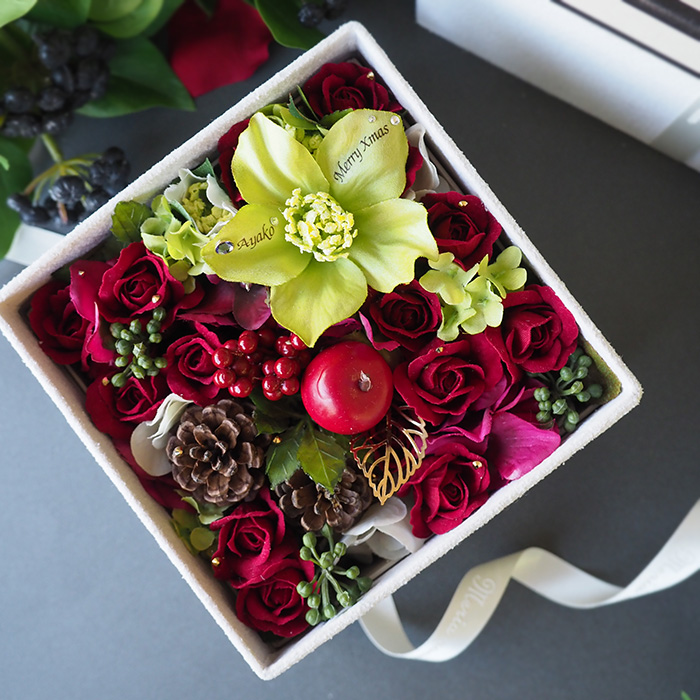 冬のフラワーボックス