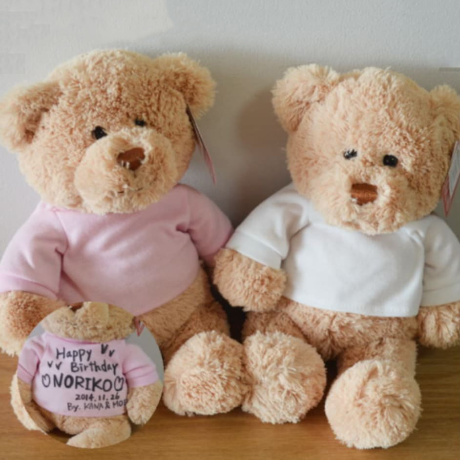 寄せ書きTシャツベアぬいぐるみ