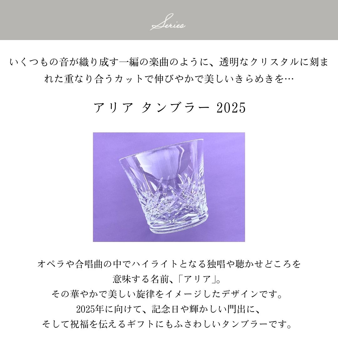 バカラ グラス 名入れ 【Baccarat】アリア 2025 タンブラー シングル