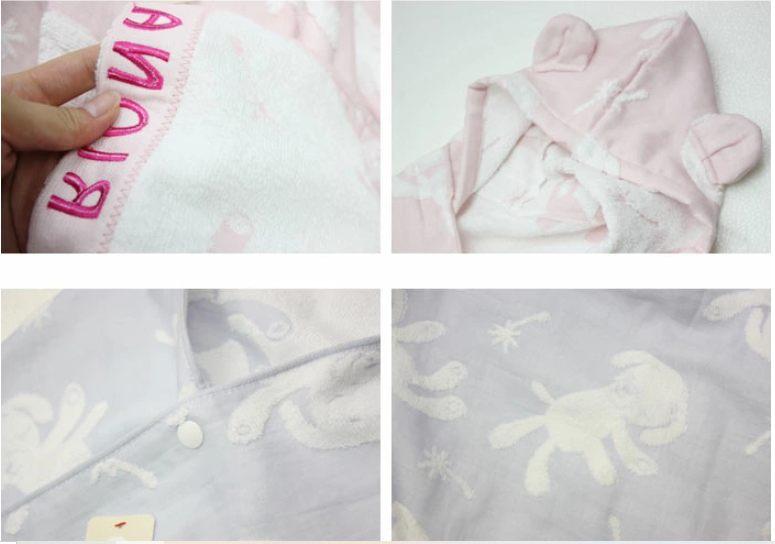 【名入れ】マカロン フード付き今治産バスタオル