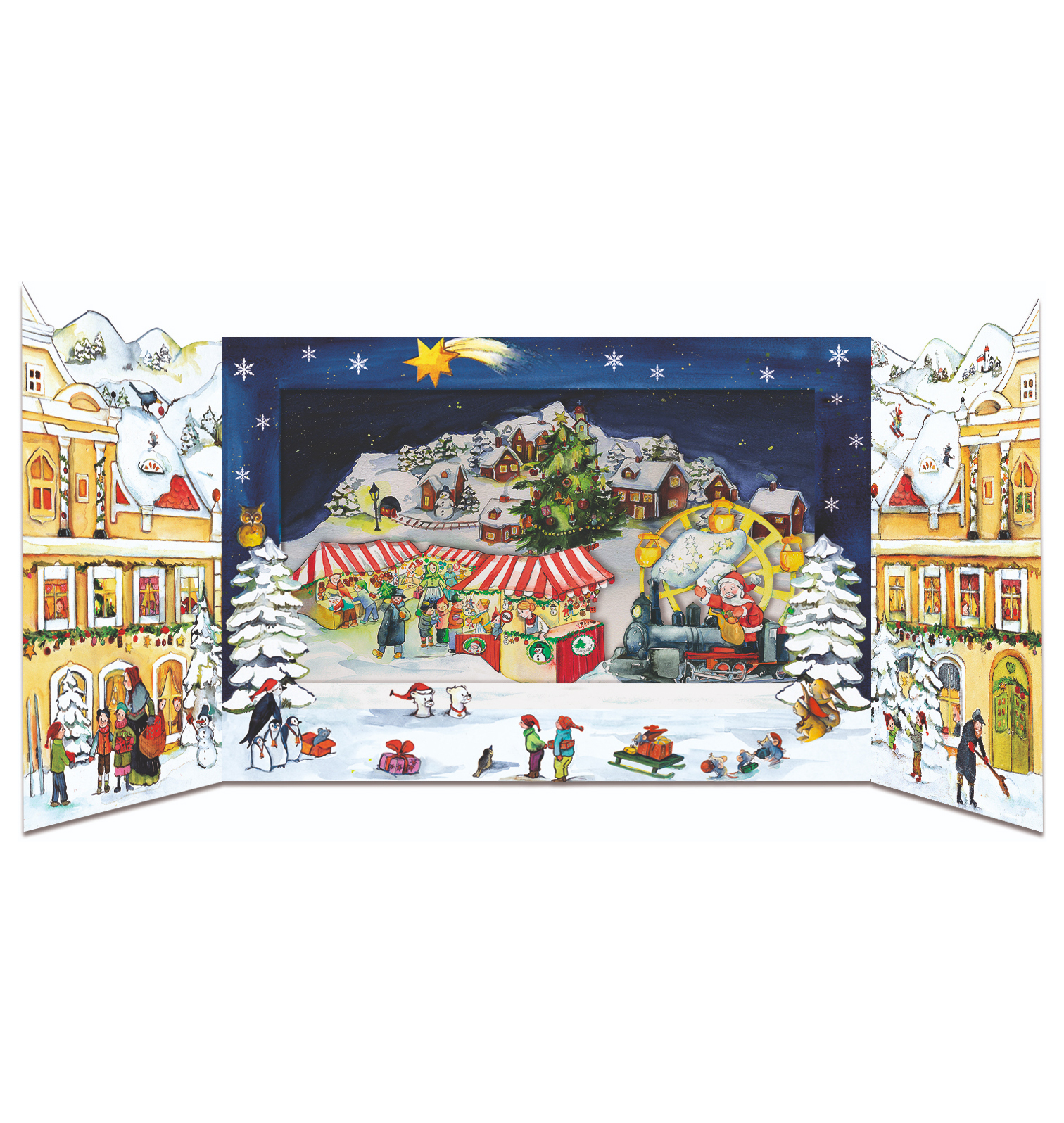 アドベントカレンダー 夜のクリスマスマーケット