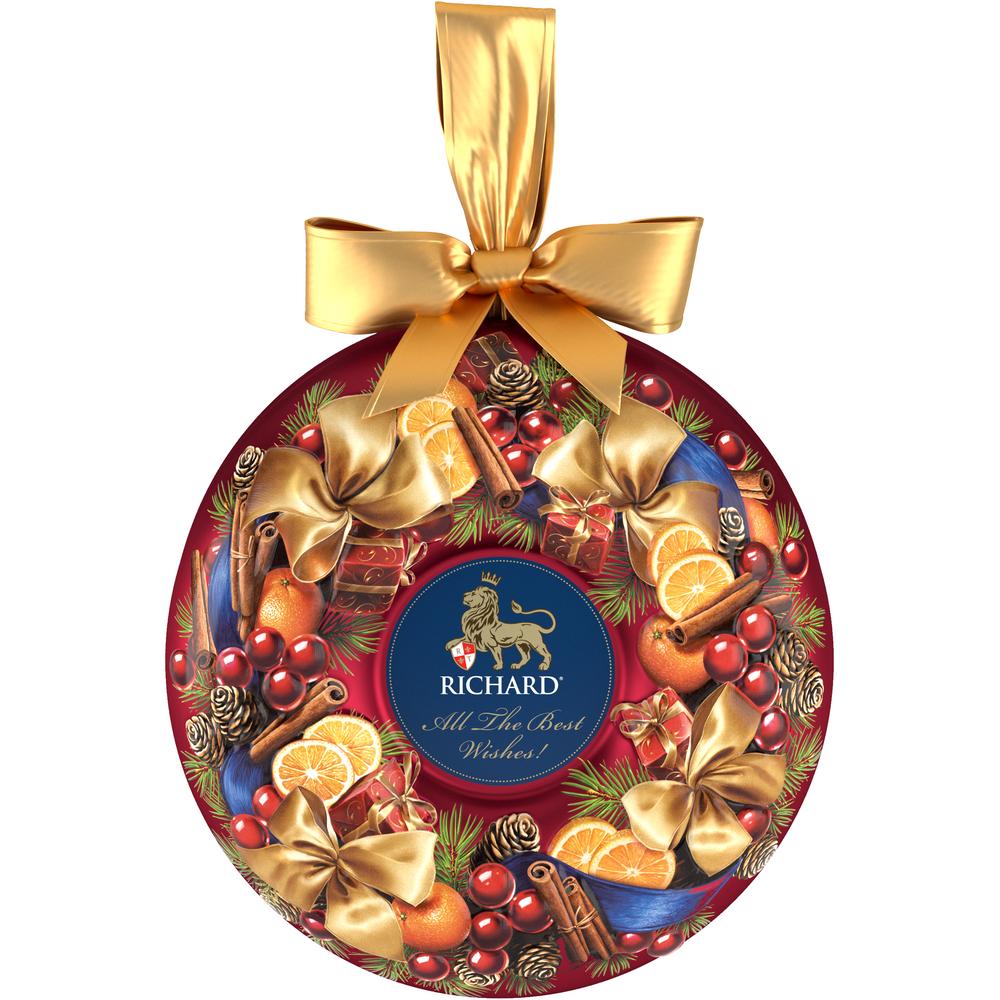 【クリスマス】リチャード　「クリスマスリース」缶入り紅茶