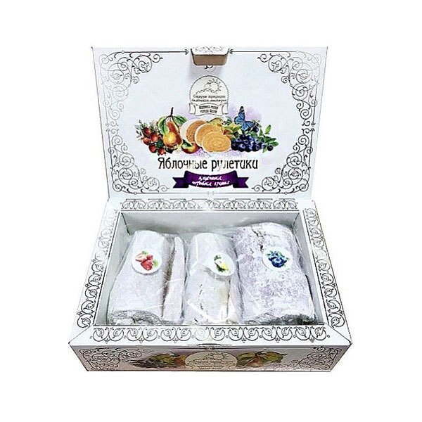 リンゴスイーツ「ベリョフスカヤ・パスティラ」アソート（イチゴ・ブルーベリー・梨）240g