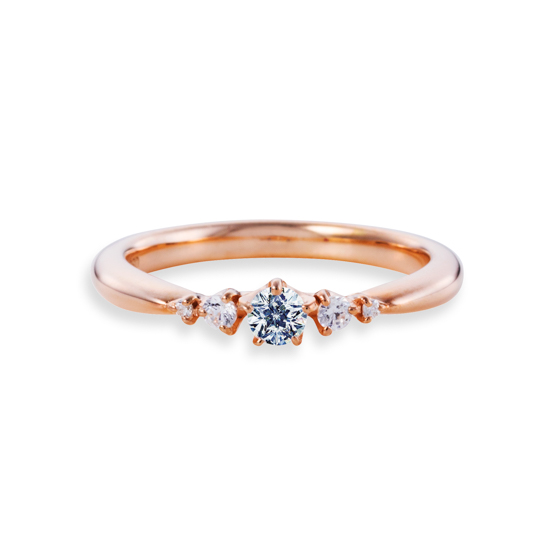 【ペアジュエリー】SV980 ブラックダイヤモンド／SV980 Wish upon a star Twinkle キュービック ペアリング