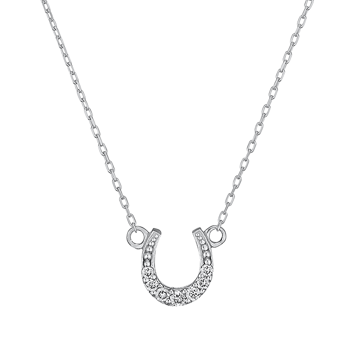 【馬蹄ジュエリー】ダイヤペンダントネックレス