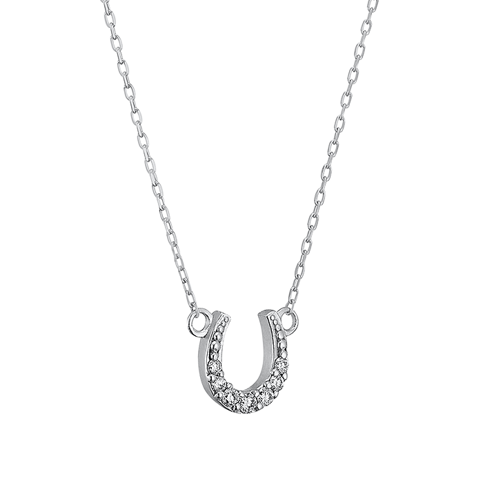 【馬蹄ジュエリー】ダイヤペンダントネックレス