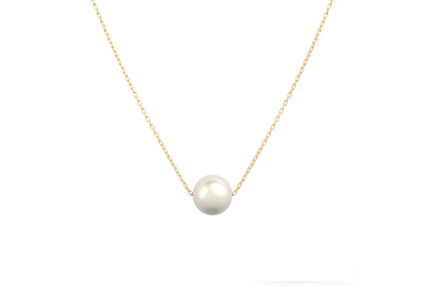 10金 花珠パールゴールドネックレス