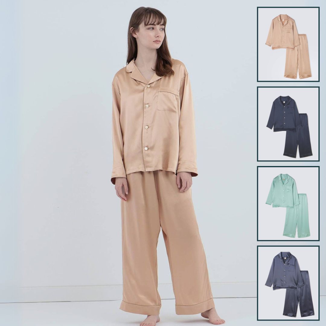 【セットアップ】シルクパジャマ