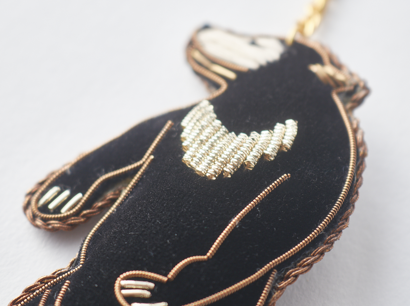 ザリ刺繍キーホルダー