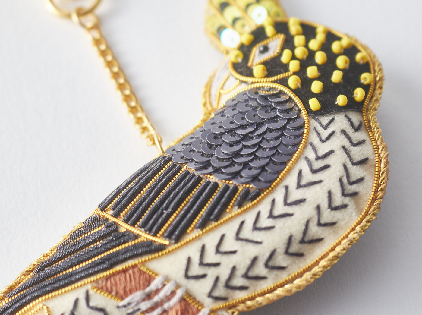 ザリ刺繍キーホルダー