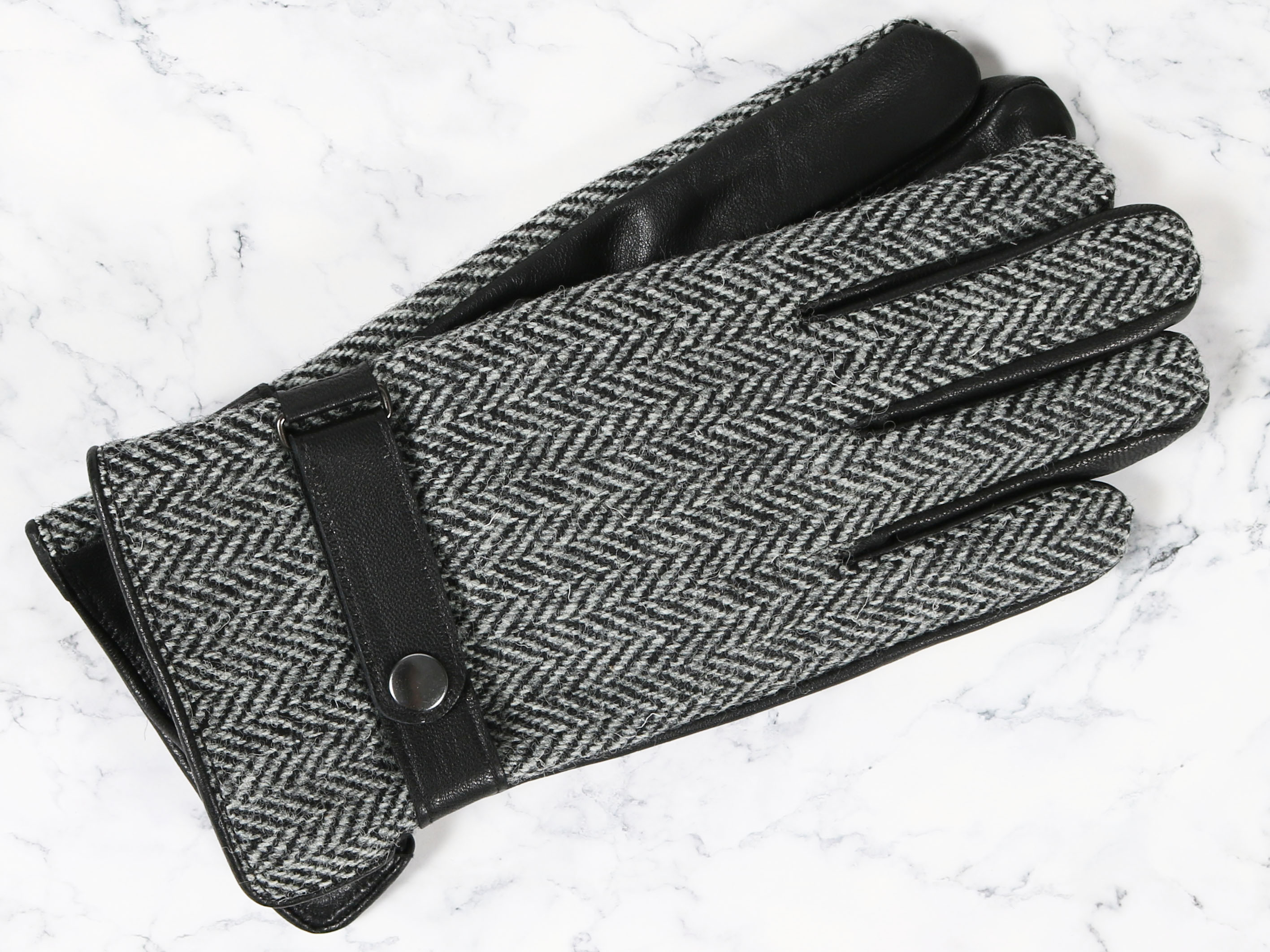 ウール100％生地使用 タッチパネル対応 メンズグローブ