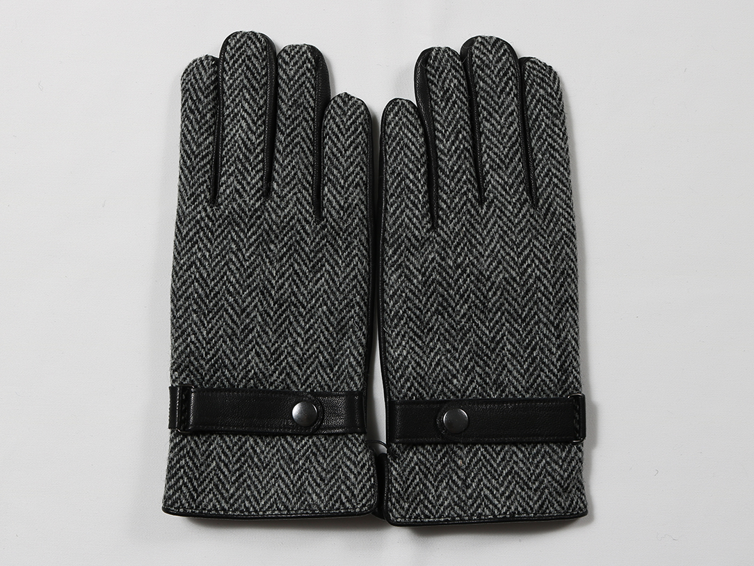 ウール100％生地使用 タッチパネル対応 メンズグローブ