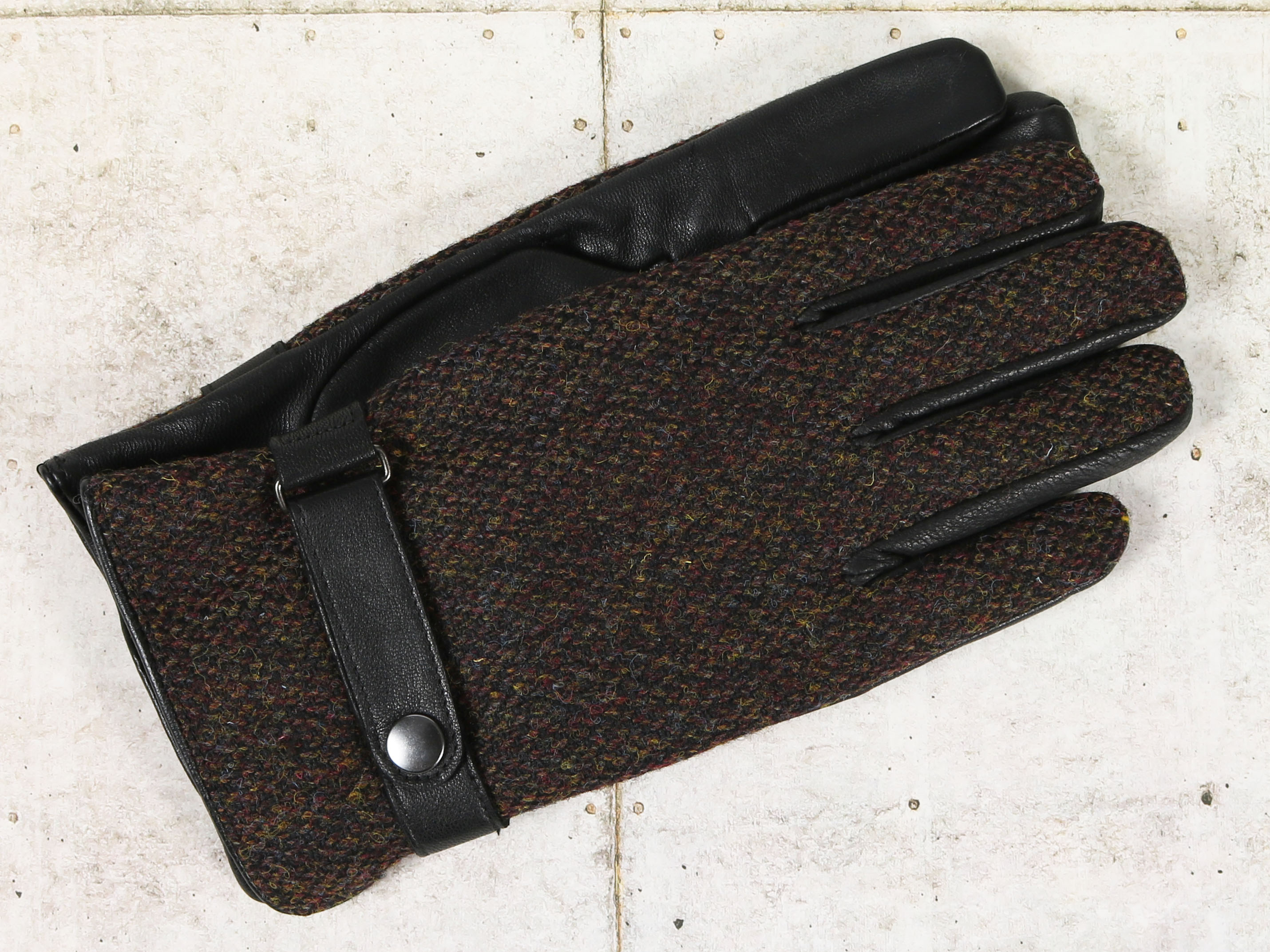 ウール100％生地使用 タッチパネル対応 メンズグローブ