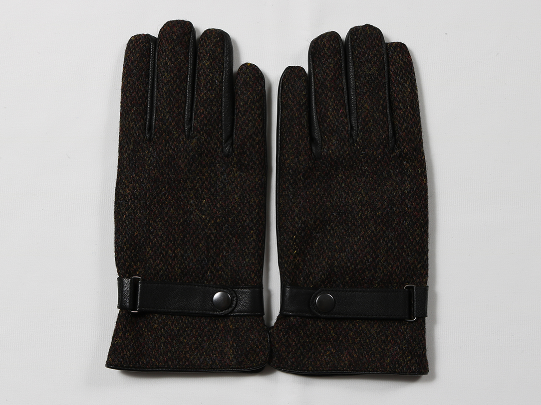 ウール100％生地使用 タッチパネル対応 メンズグローブ