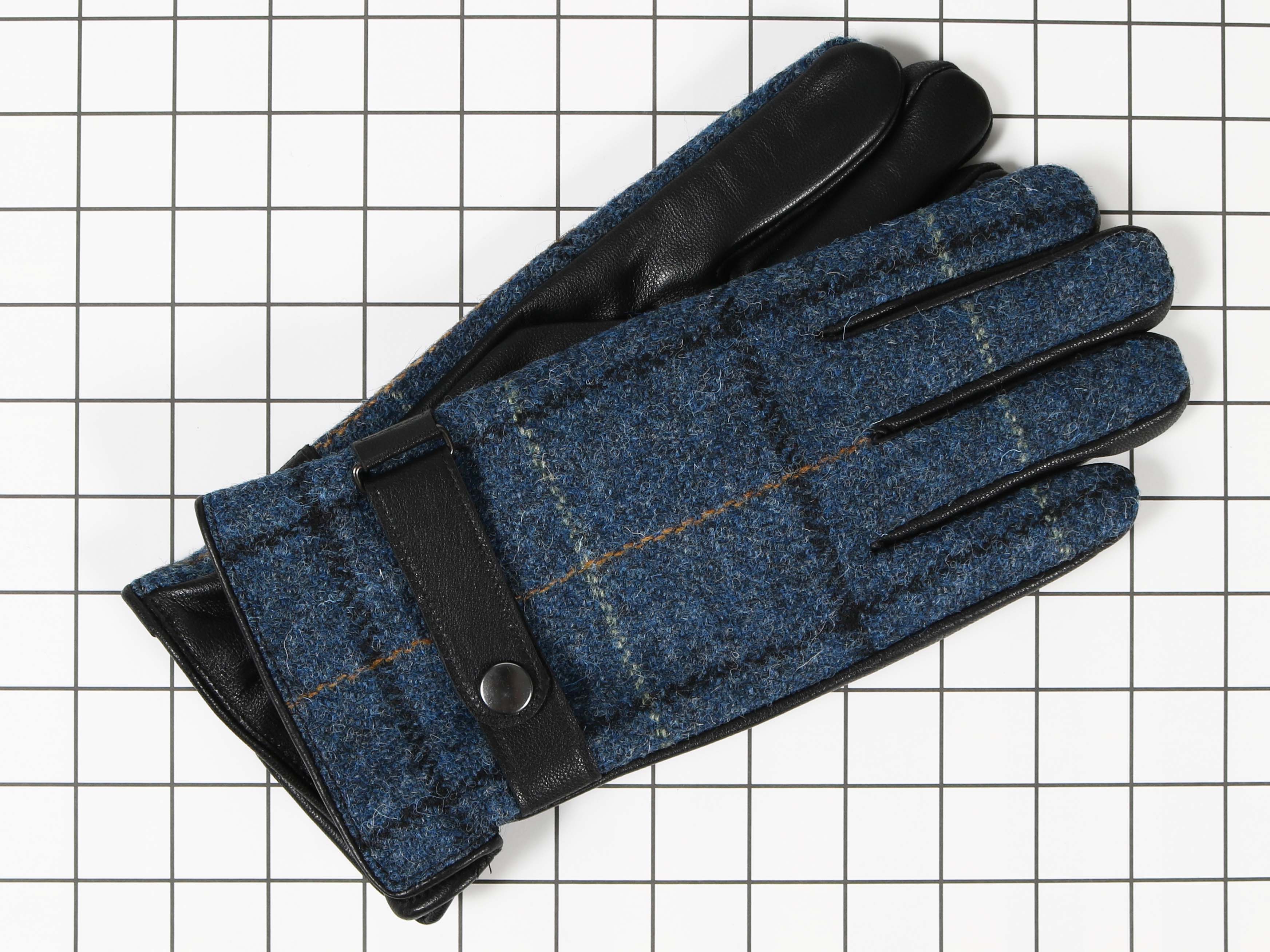 ウール100％生地使用 タッチパネル対応 メンズグローブ