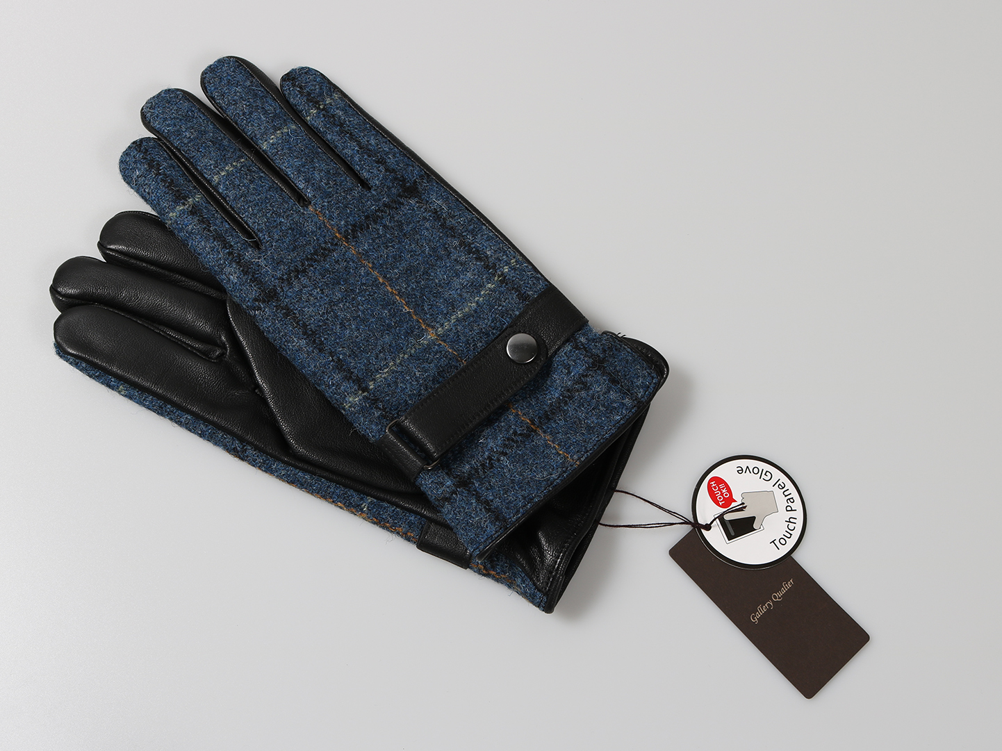 ウール100％生地使用 タッチパネル対応 メンズグローブ