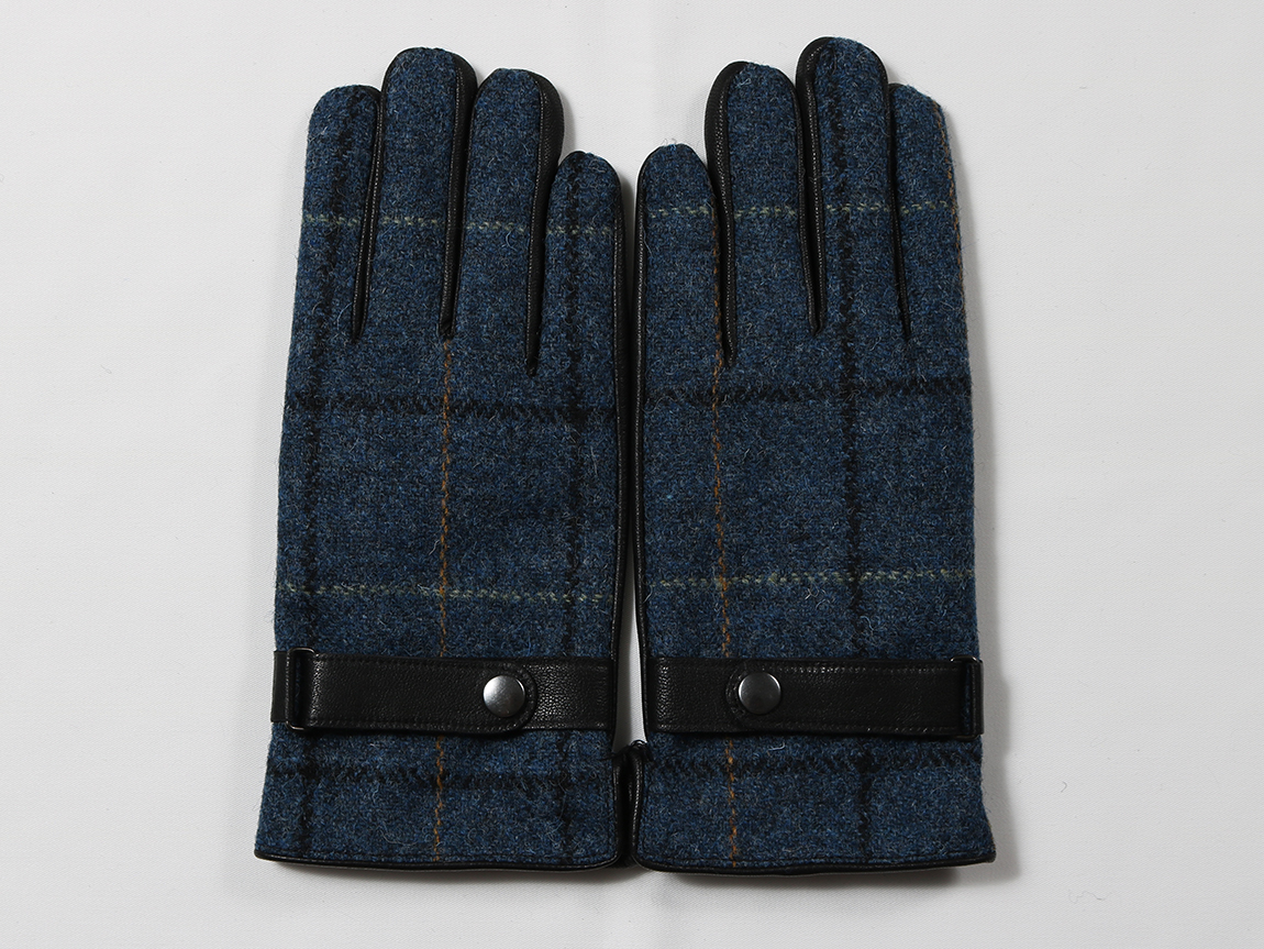ウール100％生地使用 タッチパネル対応 メンズグローブ
