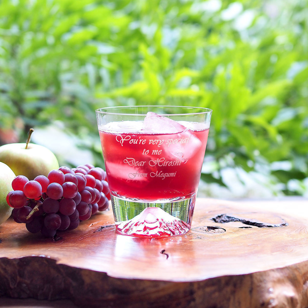 【名入れ】富士山ロックグラス