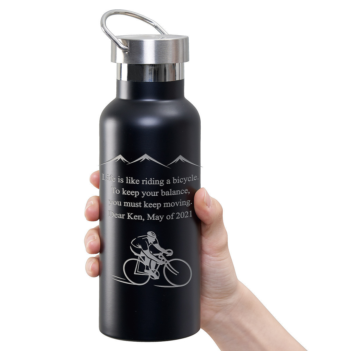 【名入れ】メタルハンドルサーモボトル