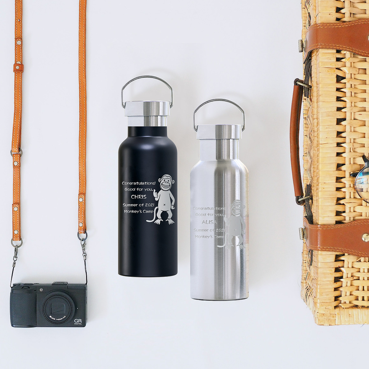 【名入れ】メタルハンドルサーモボトル