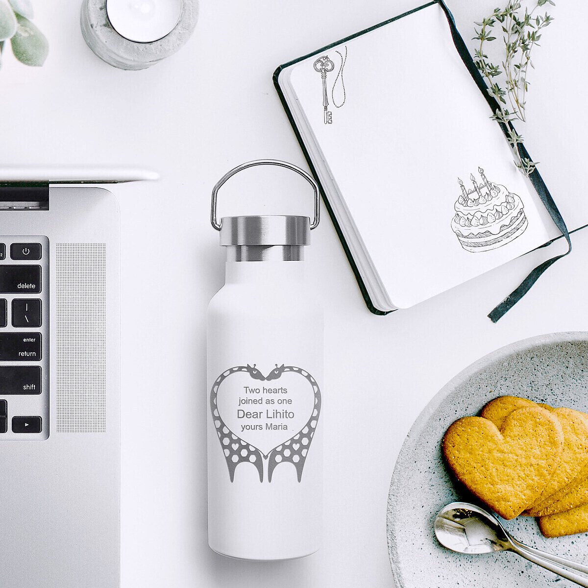 【名入れ】メタルハンドルサーモボトル