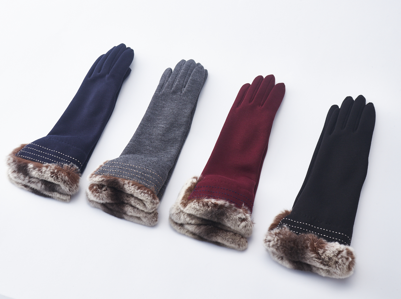 レディース手袋　セミロングジャージ