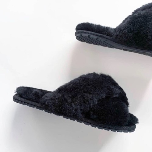 MAYBERRY｜ムートンクロスファースリッパ