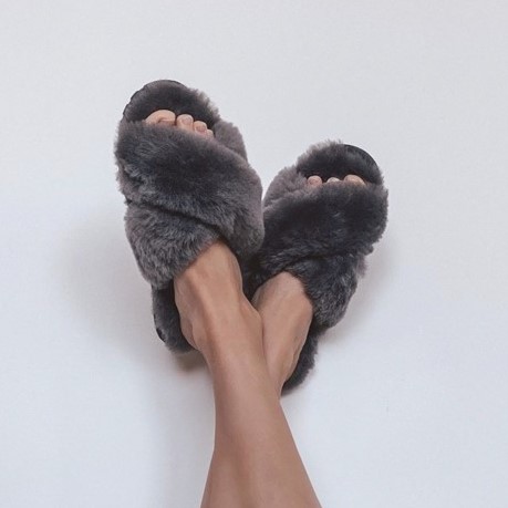 MAYBERRY｜ムートンクロスファースリッパ