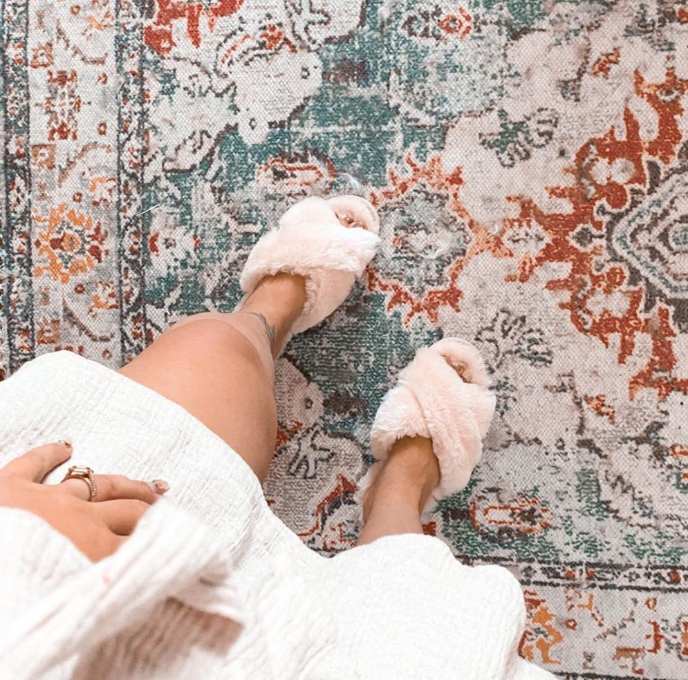 MAYBERRY｜ムートンクロスファースリッパ