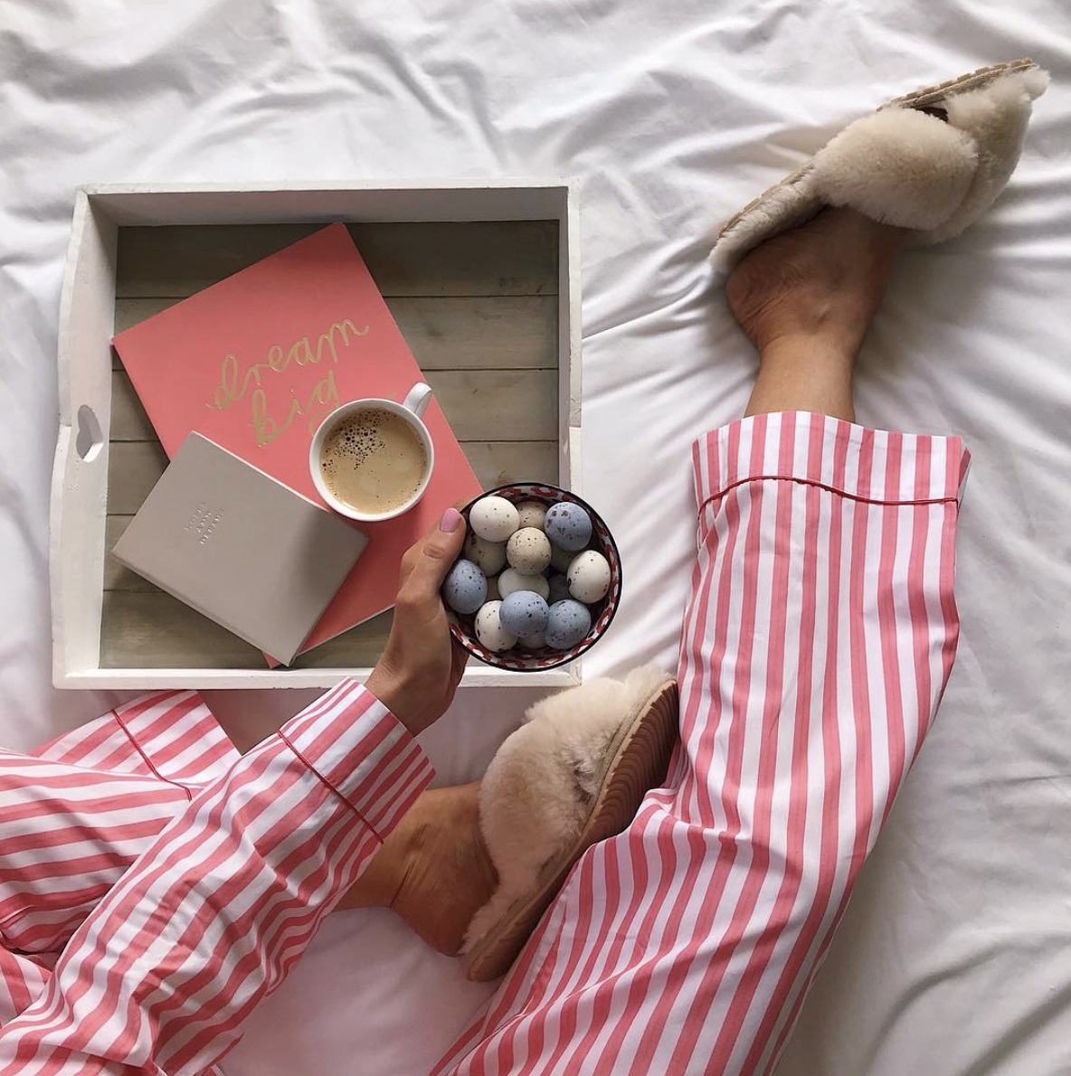 MAYBERRY｜ムートンクロスファースリッパ