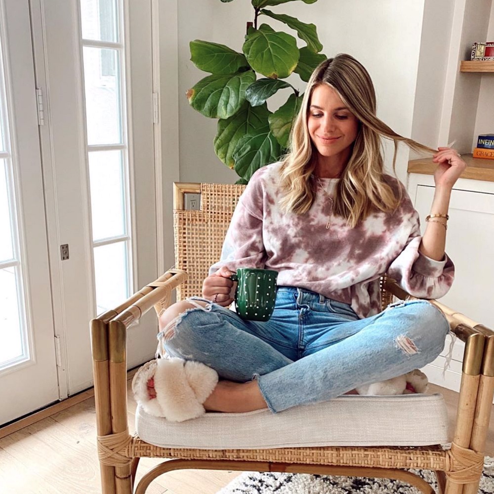 MAYBERRY｜ムートンクロスファースリッパ