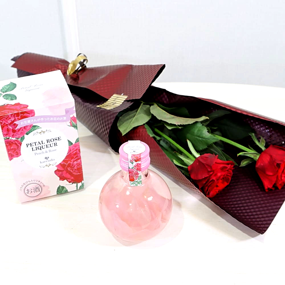 PETAL ROSE LIQUEUR 2本＋2(トゥー) ローズ（本数の意味；告白