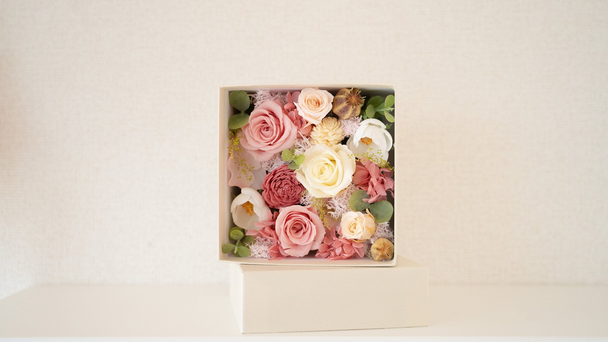 BOX FLOWER スクエア(白BOX)