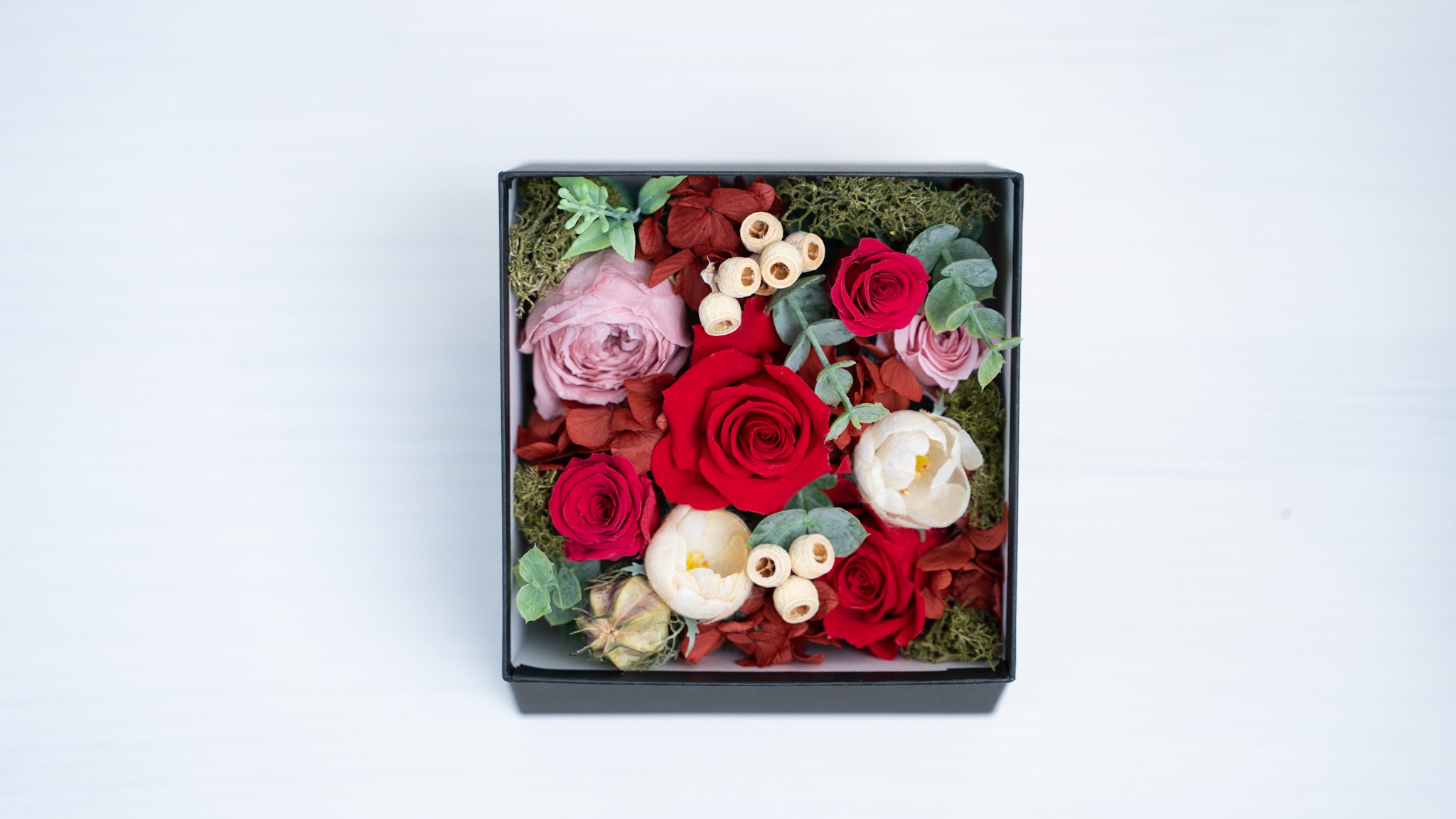BOX FLOWER スクエア(黒BOX)