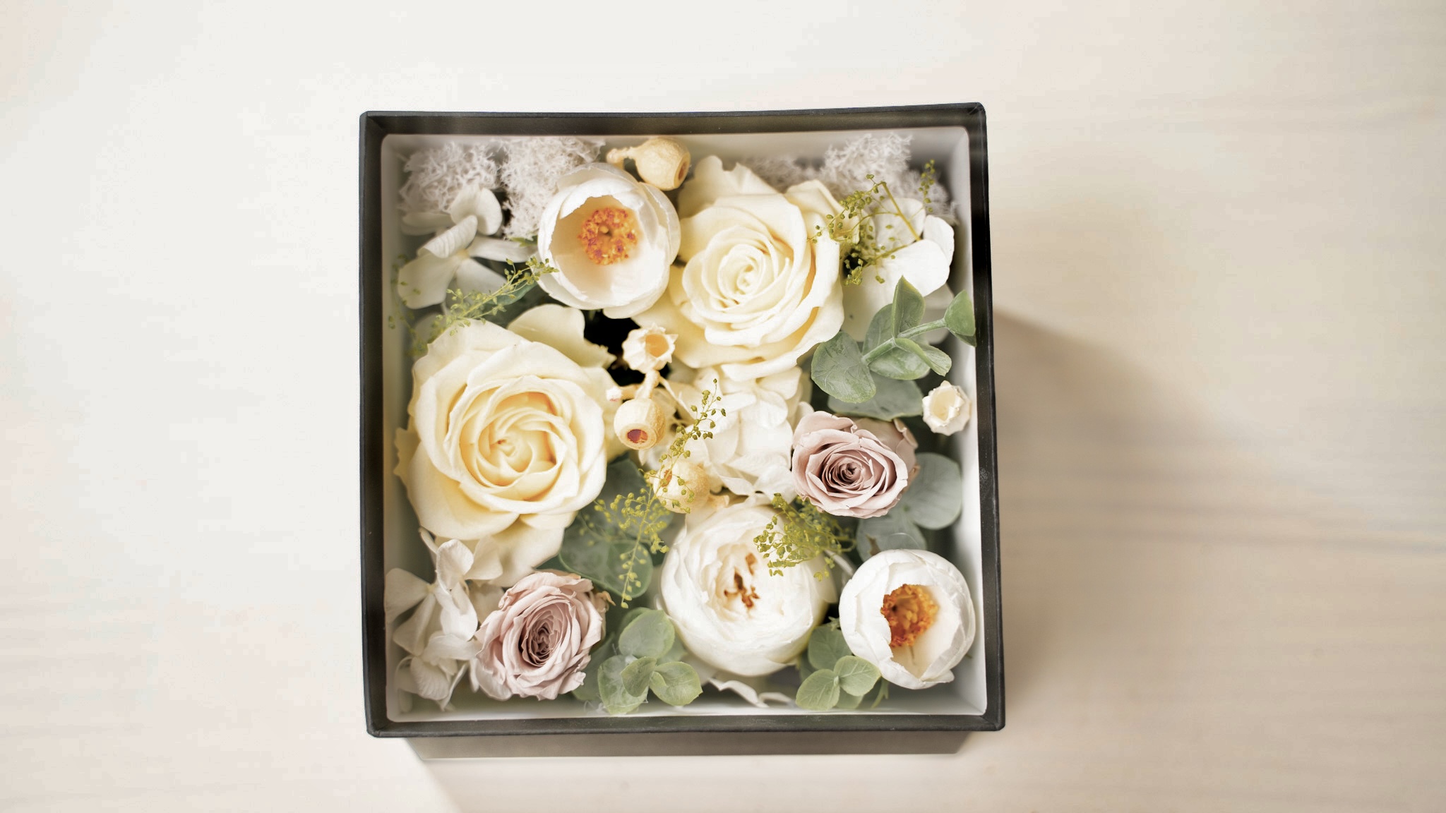 BOX FLOWER スクエア(黒BOX)